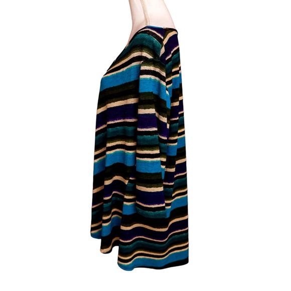 NY Collection lightweight short sleeve sweater colorful stripes size 2X - Picture 6 of 6